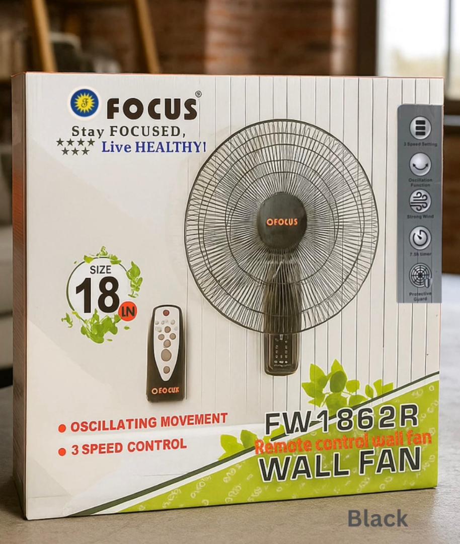 Focus Remote Control Wall Fan