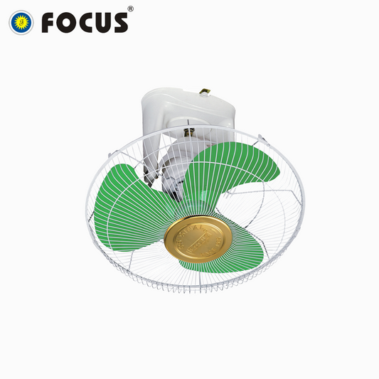 High Quality FOCUS FO1616 16 Inch Orbit Fan Quite Ceiling Fan White Green Color