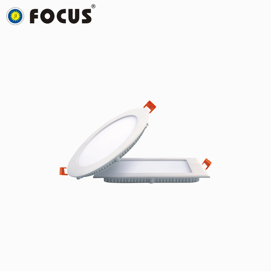 FOCUS Insert Series Panel Light Round Or Square Shape 6/12/18/24W Options