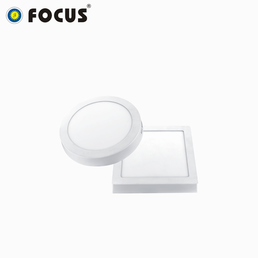 FOCUS Surface Series Panel Light Round Or Square Shape 6/12/18/24W Home Office Lighting