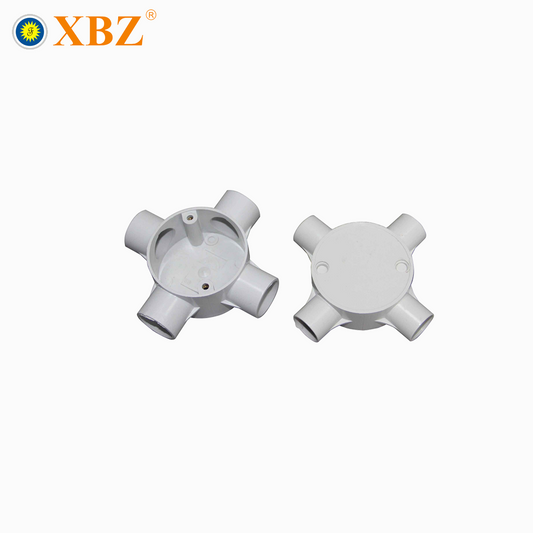 XBZ 20mm 4-Way Junction Box Pvc Pipe Fittings Electrical Cable