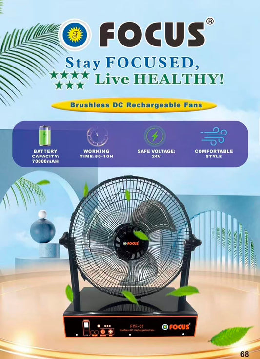 BRUSHLESS DC RECAHARGEABLE FAN
